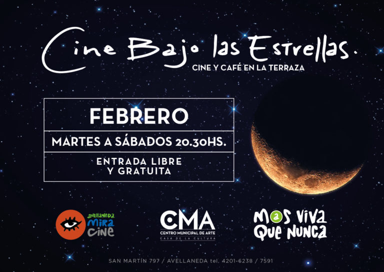 Febrero: Cine bajo las estrellas en el Centro Municipal de Arte