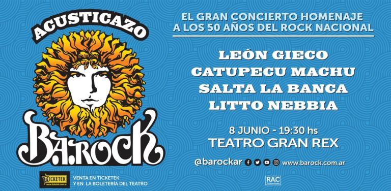 Vuelve el “ACUSTICAZO” el 08 de Junio en el GRAN REX