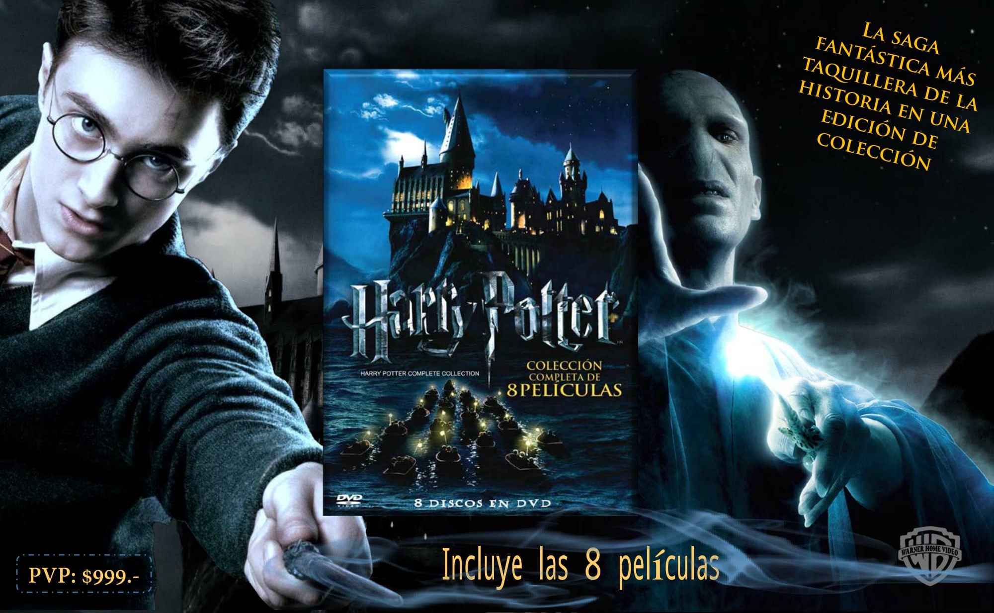 HARRY POTTER Colección Completa 8 DVDs-2