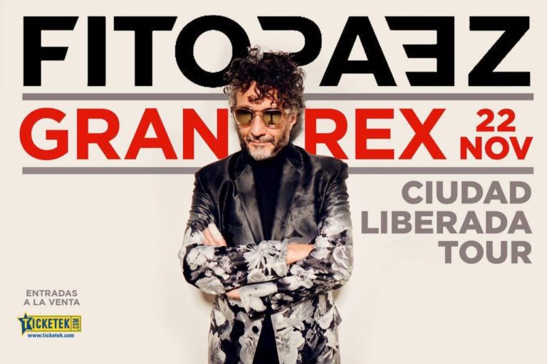 Fito Paez  – Jueves 22 Noviembre – Teatro Gran Rex